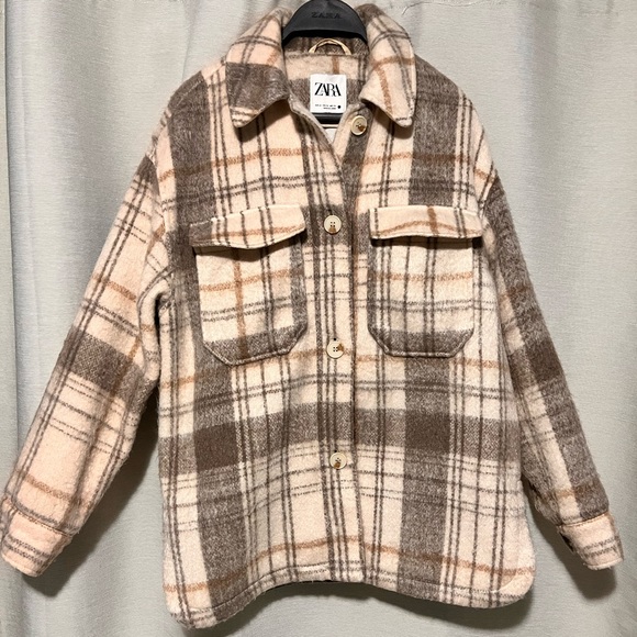 ZARA Plaid Jacket - Picture 4 of 7